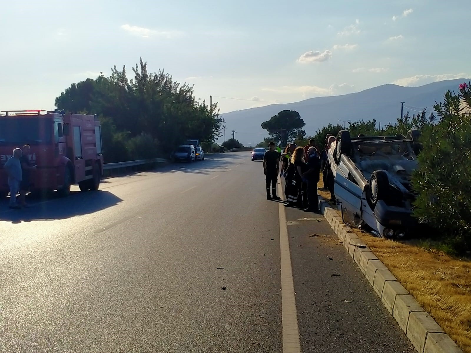   Aydın’da Buharkent’te Otomobil Takla Attı (6)