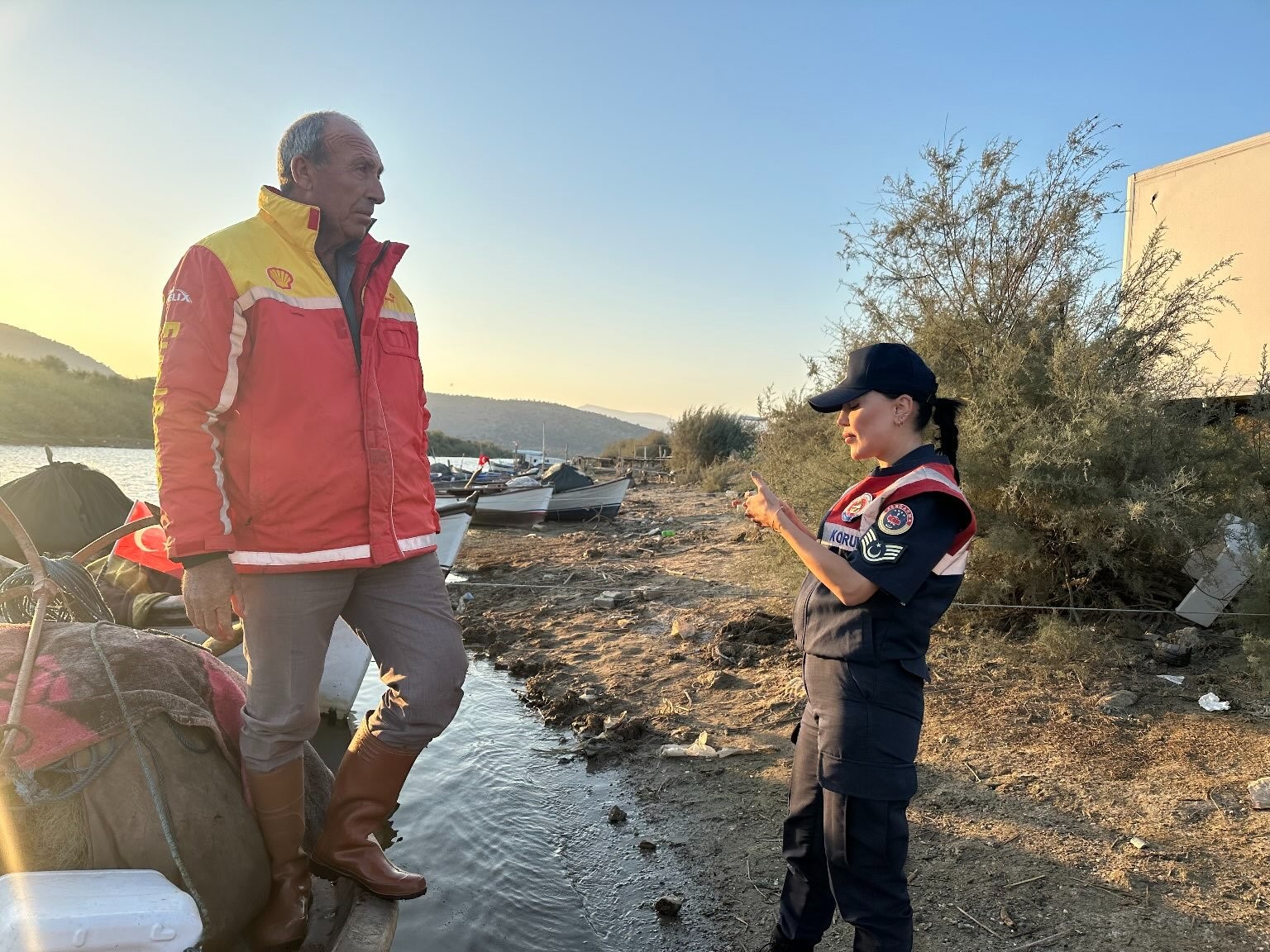 Aydın Jandarması Bafa Gölü’nde (4)