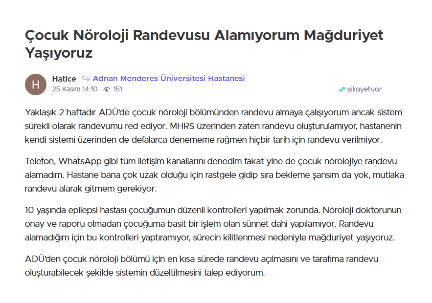 Adü’de Randevu Krizi Büyüyor (2)