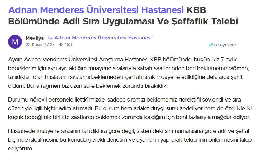 Adü’de Randevu Krizi Büyüyor (3)