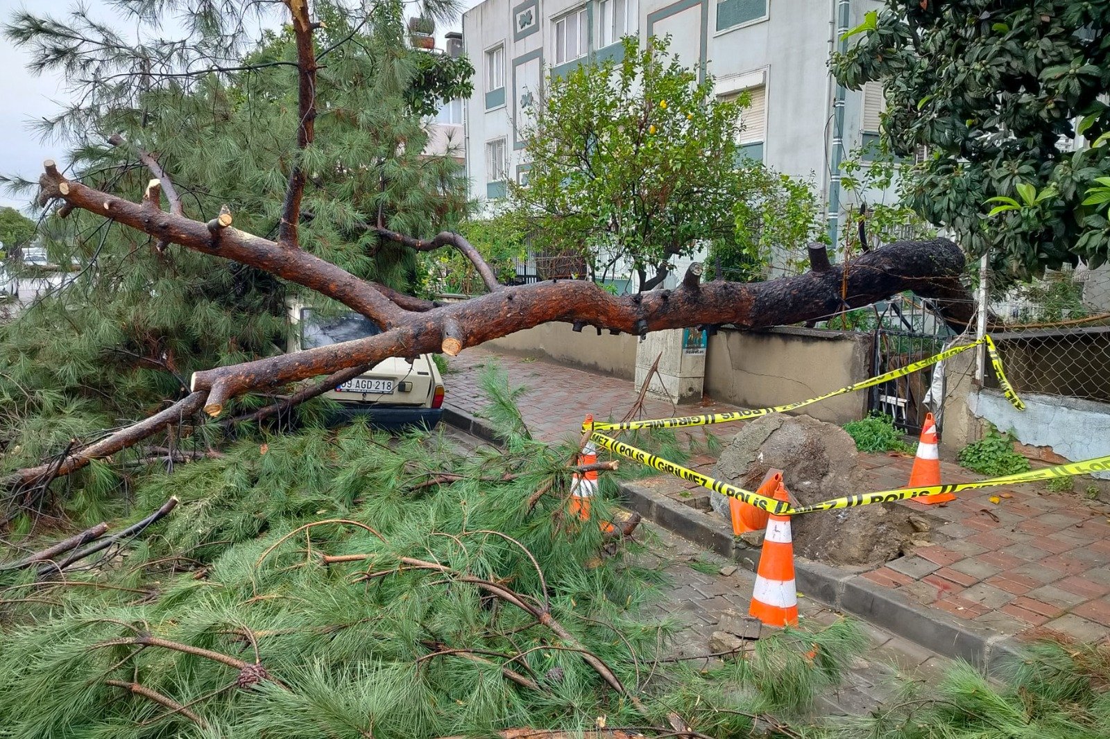 Efeler’de sağanak yağışın izleri siliniyor