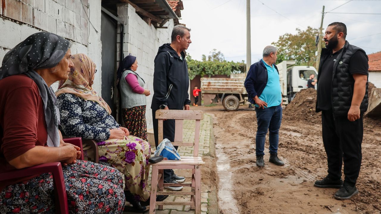 Başkan Yetişkin felaket bölgesinde incelemelerde bulundu