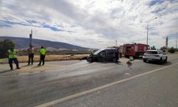 Buharkent'te trafik kazası: 2 yaralı