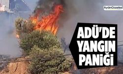 ADÜ'de yangın paniği