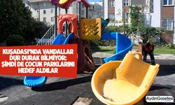 Kuşadası’nda vandallar dur durak bilmiyor: Şimdi de çocuk parklarını hedef aldılar