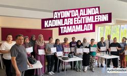 Alinda kadınları eğitimlerini tamamladı