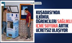 Kuşadası’nda ilkokul öğrencileri sağlıklı içme suyuna artık ücretsiz ulaşıyor