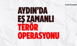 Aydın’da eş zamanlı terör operasyonu