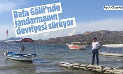 Bafa Gölü’nde jandarmanın devriyesi sürüyor