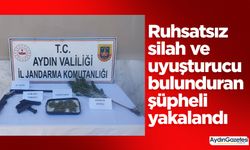 Ruhsatsız silah ve uyuşturucu bulunduran şüpheli yakalandı