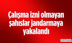 Çalışma izni olmayan şahıslar jandarmaya yakalandı