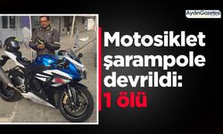 Motosiklet şarampole devrildi: 1 ölü