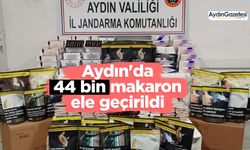 Aydın'da 44 bin makaron ele geçirildi