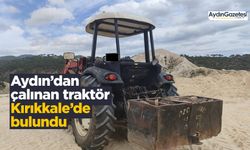 Aydın’dan çalınan traktör Kırıkkale’de bulundu