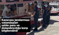 Karacasu jandarması vatandaşları sahte para ve dolandırıcılığa karşı bilgilendirdi