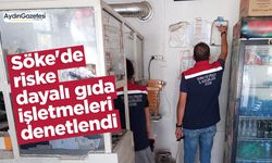 Söke'de riske dayalı gıda işletmeleri denetlendi