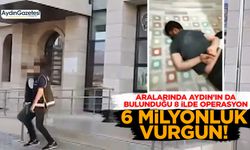 Aralarında Aydın’ın da bulunduğu 8 ilde operasyon: 6 milyonluk vurgun!