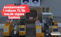 Jandarmadan 1 milyon TL’lik kaçak sigara baskını