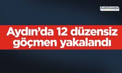 Aydın’da 12 düzensiz göçmen yakalandı