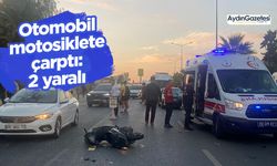 Otomobil motosiklete çarptı: 2 yaralı