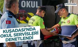 Kuşadası’nda okul servisleri denetlendi