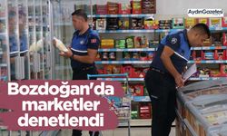 Bozdoğan'da marketler denetlendi