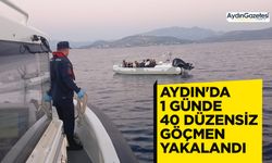 Aydın'da 1 günde 40 düzensiz göçmen yakalandı