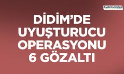 Didim’de uyuşturucu operasyonu: 6 gözaltı