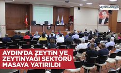 Aydın'da zeytin ve zeytinyağı sektörü masaya yatırıldı