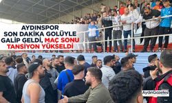 Aydınspor son dakika golüyle galip geldi, maç sonu tansiyon yükseldi