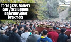 Terör gazisi Sarıer'i son yolculuğunda jandarma yalnız bırakmadı