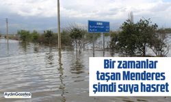 Bir zamanlar taşan Menderes şimdi suya hasret