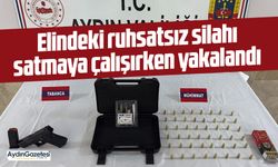 Elindeki ruhsatsız silahı satmaya çalışırken yakalandı