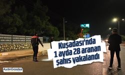 Kuşadası'nda 1 ayda 28 aranan şahıs yakalandı