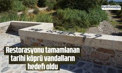 Restorasyonu tamamlanan tarihi köprü vandalların hedefi oldu