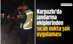 Karpuzlu'da jandarma ekiplerinden sıcak nokta şok uygulaması