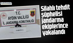 Silahlı tehdit şüphelisi jandarma ekiplerince yakalandı