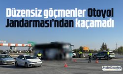 Düzensiz göçmenler Otoyol Jandarması’ndan kaçamadı