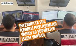 İnternette suç içerikli paylaşımlar yapan 30 şüpheliye işlem yapıldı