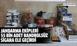 Jandarma ekipleri 55 bin adet bandrolsüz sigara ele geçirdi