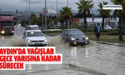 Aydın'da yağışlar gece yarısına kadar sürecek