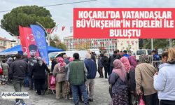 Koçarlı’da vatandaşlar Büyükşehir’in fideleri ile buluştu