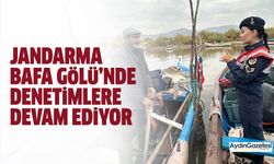 Jandarma Bafa Gölü’nde denetimlere devam ediyor