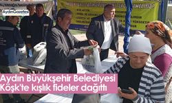 Aydın Büyükşehir Belediyesi Köşk'te kışlık fideler dağıttı