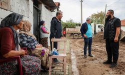 Başkan Yetişkin felaket bölgesinde incelemelerde bulundu