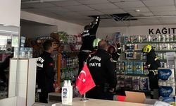 Markette çıkan yangın panikletti