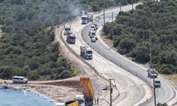 Bayram öncesi Akbük'te asfalt seferberliği