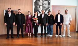 Başkan Çerçioğlu'na Türkiye Gençlik Vakfı ve Manifaturacılar Odası'ndan ziyaret