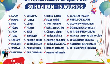 Aydınlı çocuklar yaz tatilinde eğlenirken öğrenecek