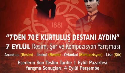 Büyükşehir'den 7 Eylül temalı ödüllü resim, şiir ve kompozisyon yarışması